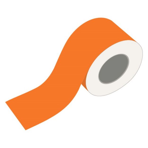 Pipe identification tape orange  - Oils other than fuels